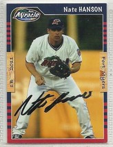 Nate Hanson Signed Autographed Card 2011 Fort myers Miracle - £7.39 GBP