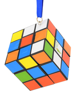 NO PACKAGING Colored Cube Puzzle with Blue String! Solvable! - $10.00