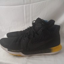 Nike Kyrie 3 Basketball Sneakers Black Yellow Shoes 852395-901  Men’s Size 17  - £63.30 GBP
