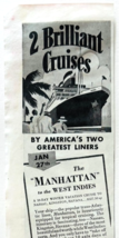 1939 U.S. Cruise Lines Panama Pacific Advertisement Nautical Ship Travel... - $19.99