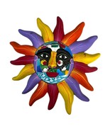 Vintage Talvera Celestial Ceramic Sun &amp; Moon Wall Decor 10&quot; Hand-Painted... - $23.36