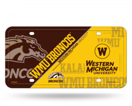 Western Michigan Broncos Metal License Plate - £23.96 GBP