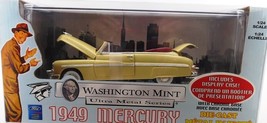 Hawk 1949 Mercury Cream Color with Display Case Diecast Car 1:24 New - $34.65