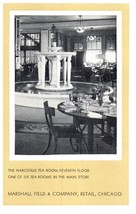 Marshall Field &amp; Co Retail Narcissus Tea Room Chicago Department Store Postcard - £8.87 GBP
