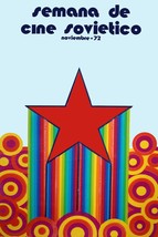 9287.Semana de cine sovietico.red star rising.POSTER.decor Home Office art - £13.66 GBP+