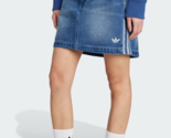 adidas Originals Adicolor 3S Denim Mini Skirt Women&#39;s Lifestyle Dress NW... - $97.11