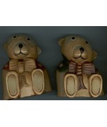  TWO CARVED WOODEN BEARS - £6.78 GBP