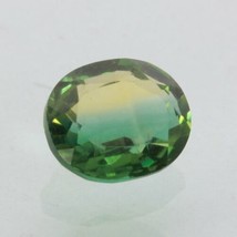 Bi Color Hydro Quartz Lab Created 8.5x7 mm Oval Green Yellow Gemstone 1.78 carat - £22.41 GBP