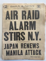 New York Daily News Original 1941 Vintage Newspaper - £19.64 GBP