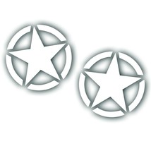 2X Invasion Military Star Decal 16&quot; for Hood Door US ARMY fits Wrangler 4X4 W - £20.72 GBP