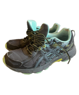 ASICS Women's Gel-Venture 6 Running Shoes Size 9.5 T7G6N Black Green Pre... - $35.33