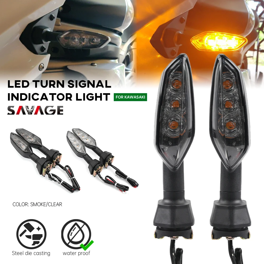 Led Turn Signal Light For Kawasaki Z1000 Z900 Z800 Z750 Z650 Z300 Z400 Z125 - £21.70 GBP+