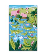 CUTE HIPPO &amp; CROCODILE FELT STICKERS Sheet Animal Flamingo Scrapbook Sti... - £3.18 GBP