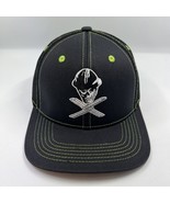 Twisted X Skull Trucker Hat Adjustable Black/Lime Green Loudmouths - $18.45 CAD