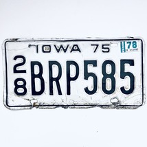 1978 United States Iowa Delaware County Passenger License Plate 28 BRP585 - $11.87