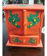 Compatible with Wooden Cabinet, Drawer and Two Doors, Hand Painted with ... - $143.40 CAD