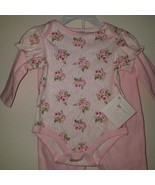 NWT Petite Bears Baby Girl Outfit Pink Roses 3-6 Months Bodysuit Pants Z... - £12.47 GBP