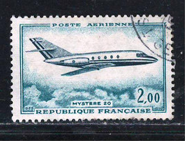 FRANCE 1965 Very Fine Used Air Post Stamp Scott # C41 - £0.57 GBP