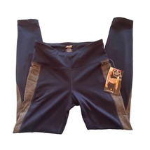 Yoga Pants Avia Navy Blue with Gray Small 4-6 Moisture Wicking - $9.50
