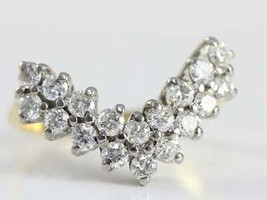 1,25 Karat Verlobungsring mit rundem Diamant und doppelter Diamantreihe, 14... - £58.64 GBP