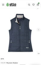 Stio Women’s Azure Insulted Vest In Mountain Shadow Size Large MSRP $175 - £81.15 GBP