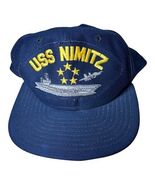 VTG. USS NIMITZ U.S Navy Ship Hat U.S Military Official Ball Cap With 5 ... - $255.79 MXN
