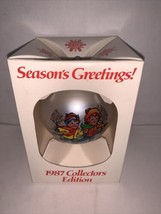 Campbell Kids Christmas Glass Ball Ornament Collectors Edition #8 in Series 1987 - £6.04 GBP