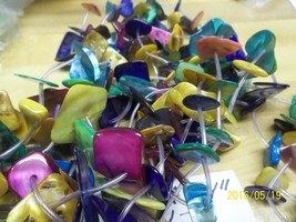 Bead Lot of 2 strands 34 inch long dyed MOPXL shell chips  S 601 E - £6.82 GBP