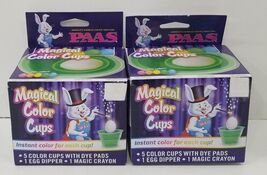 Lot of 3 PAAS Magical Color Egg Dying Cups Easter Egg Coloring Kit - $17.67
