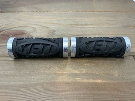 Odi Yeti LOCK-ON Mtb Mountain Bicycle Grips Silver Locking Collars Gripshift - £14.75 GBP