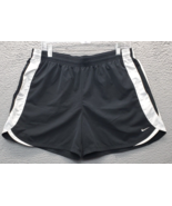 Nike Shorts Mens Large Black Polyester Swoosh Athletic Gym Elastic Waist... - $17.59