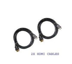 2X HDMI Cables for Sony HDR-CX580 HDR-PJ260 HDR-PJ260E HDR-PJ260V HDR-PJ... - £11.24 GBP
