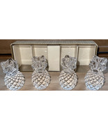 Williams Sonoma Tiny Taper Pineapple Candle Holders Set of 4 New in Box ... - £15.84 GBP