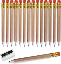 25pcs Golf Pencils with Eraser Pre sharpened Hexagon half Wooden Pencils... - $5.99