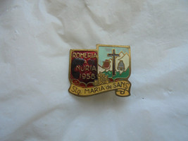 PIN brooch in metal lacque of Virgin Mary de Sans Llano Spain  pilgrimag... - $12.00