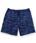 Fabletics Mens XL Sweat Shorts Blue Camo Elastic Waist Drawstring Zip Po... - £22.91 GBP