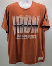 N) Under Armour Project Rock Orange Iron Paradise Men XXL Loose Fit T-Shirt - £23.64 GBP