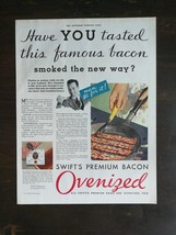 Vintage 1932 Swift&#39;s Premium Bacon Full Page Original Ad 424 - $6.92