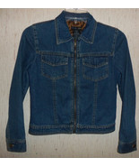 EXCELLENT GIRLS mary-kate &amp; ashley FRONT ZIP DISTRESSED BLUE JEAN JACKET... - €20,26 EUR