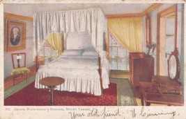 George Washington Bedroom Mount Vernon Virginia VA 1908 Postcard C07 - £2.36 GBP