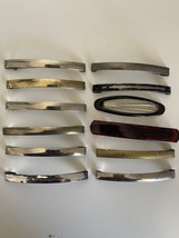 Lot of 12 Metal Hair Clips Barrettes Women&#39;s Hair Styling - £14.85 GBP