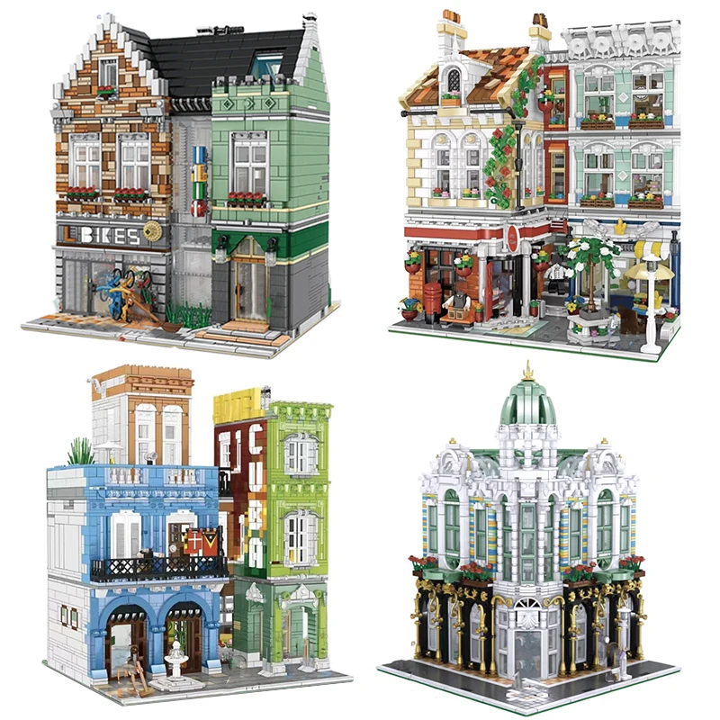 Creative Moc Cuba Hotel City Street View Store Series Architecture Building - £75.79 GBP+