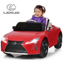 Kids Ride Lexus LC500 Licensed Remote Control Electric Vehicle-Red - Col... - £191.15 GBP