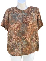 Vintage 80s 90s Sag Harbor Petite small floral Pullover Blouse NWT Cottagecore - £11.96 GBP