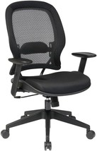 Dark Grey Professional Airgrid Back And Mesh Seat Task Chair, And Tilt Tension. - £254.03 GBP