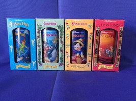 Vintage Burger King Walt Disney 1994 Collector Series Plastic Cups Set of 4 - £29.41 GBP