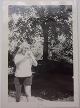 Joanne Martini Throwing A Ball Snapshot Photo 1948 - £3.98 GBP