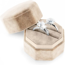 Wantedstuff Marimora Premium Ring Box for Wedding Ceremony | Octagonal 2-Slots - $12.95