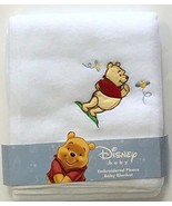 Disney Winnie The Pooh Embroidered Baby Blanket 30 x 40 in. 100% Polyest... - $9.58 CAD