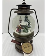 Lighted Snow Musical Globe Lantern By Well Dressed Home Plays “O Holy Ni... - $35.52